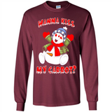 Snowman Wanna Kiss My Carrot Christmas - Long Sleeve T-Shirt