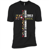 All I need today is a little bit of Hallmark and a whole lot of Jesus - Premium Short Sleeve T-Shirt