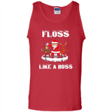Floss Like A Boss Santa Flossing Dance Funny - Tank Top