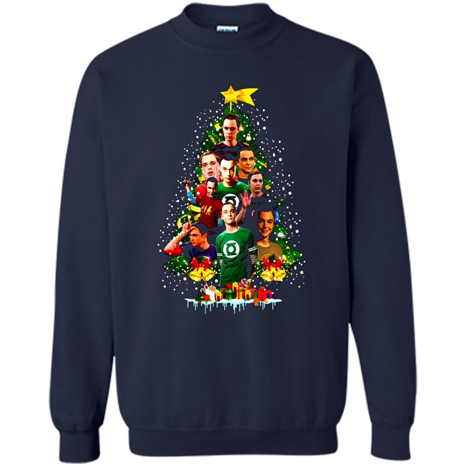 Sheldon Cooper Christmas tree sweater PINGPONG