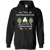 This Exterminator Loves Christmas Tree Shirt with Snowman