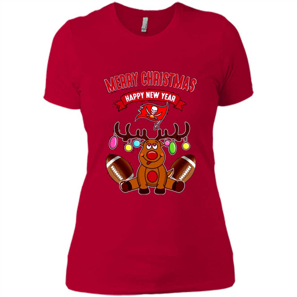 Tampa Bay Buccaneers NFL Reindeer Funny Merry Christmas And Happy New Year