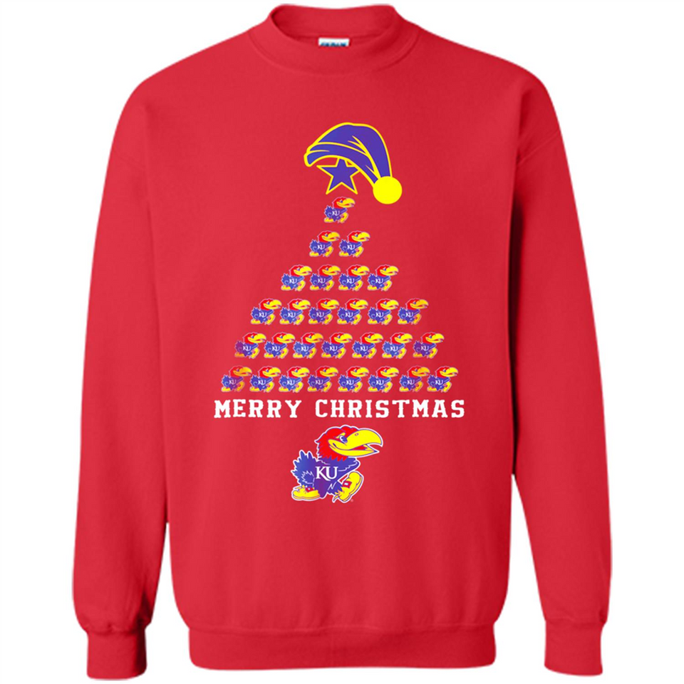 Perfect Kansas Jayhawks Christmas Tree PINGPONG