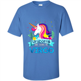 Unicorns are born in Virgo Birthday Rainbow Gift Ladies Custom