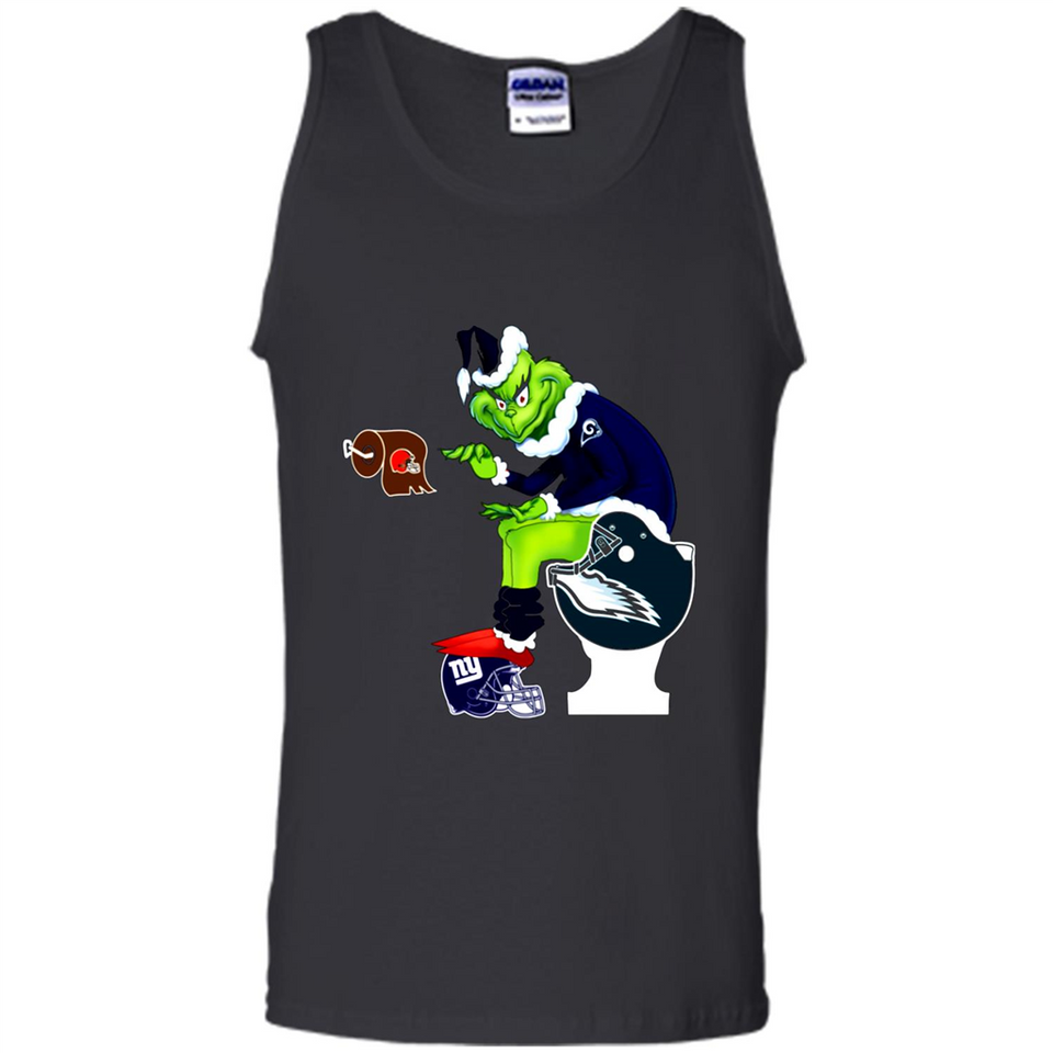 Los Angeles Rams Toilet Grinch Santa Claus Football Fan PINGPONG