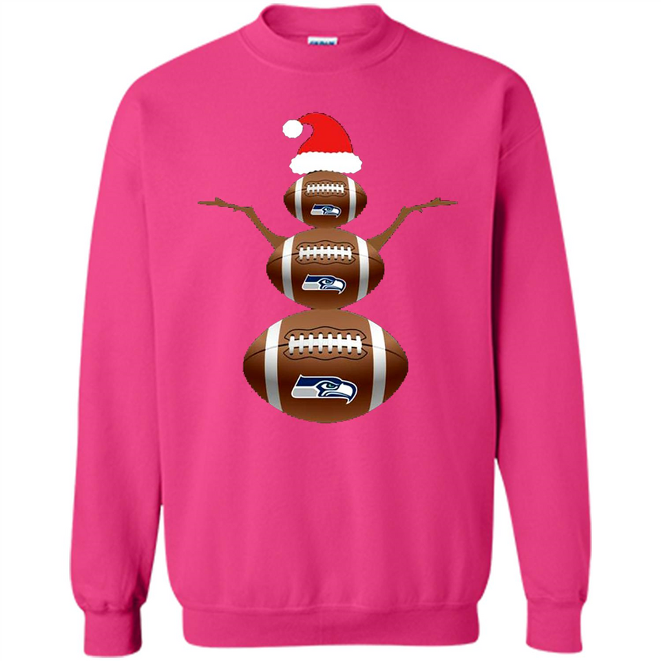 Seattle Seahawks NFL Dabbing Snowman Xmas