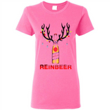 Miller High Life beer reinbeer Christmas - Ladies Short-Sleeve