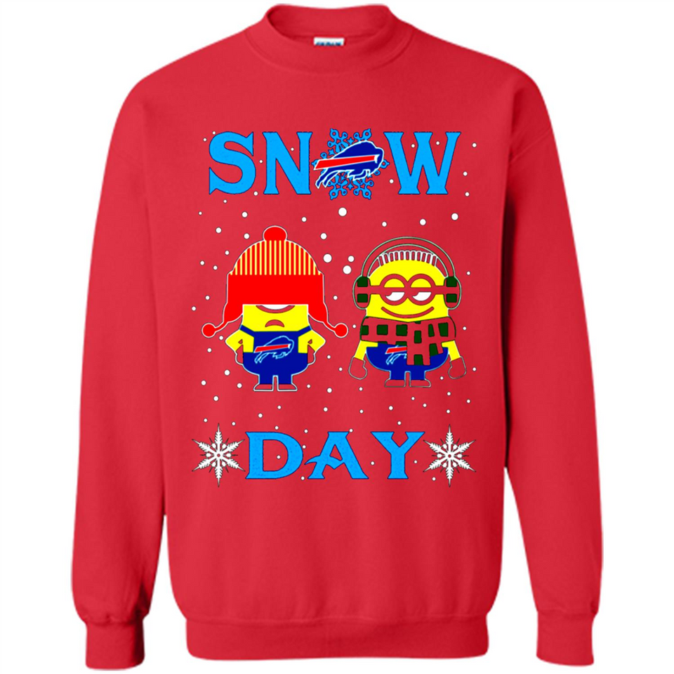 Snow Day Shirt For Buffalo Bills Vs Minion Fans pingpong