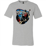 Dancing Funny Guitar Vintage Metal Rock Band Shirt PINGPONG - Canvas Unisex T-Shirt