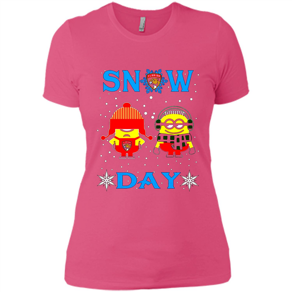 Snow Day Shirt For Florida Panthers Vs Minion Fans pingpong