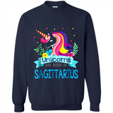 Unicorns are born in Sagittarius Birthday Rainbow Custom Ultra Cotton
