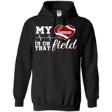 Washington State Cougars Football My Heart is on that Field - Hoodie