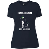 Boston Celtics Like GrandFather Like GrandSon - Ladies' Boyfriend T-Shirt