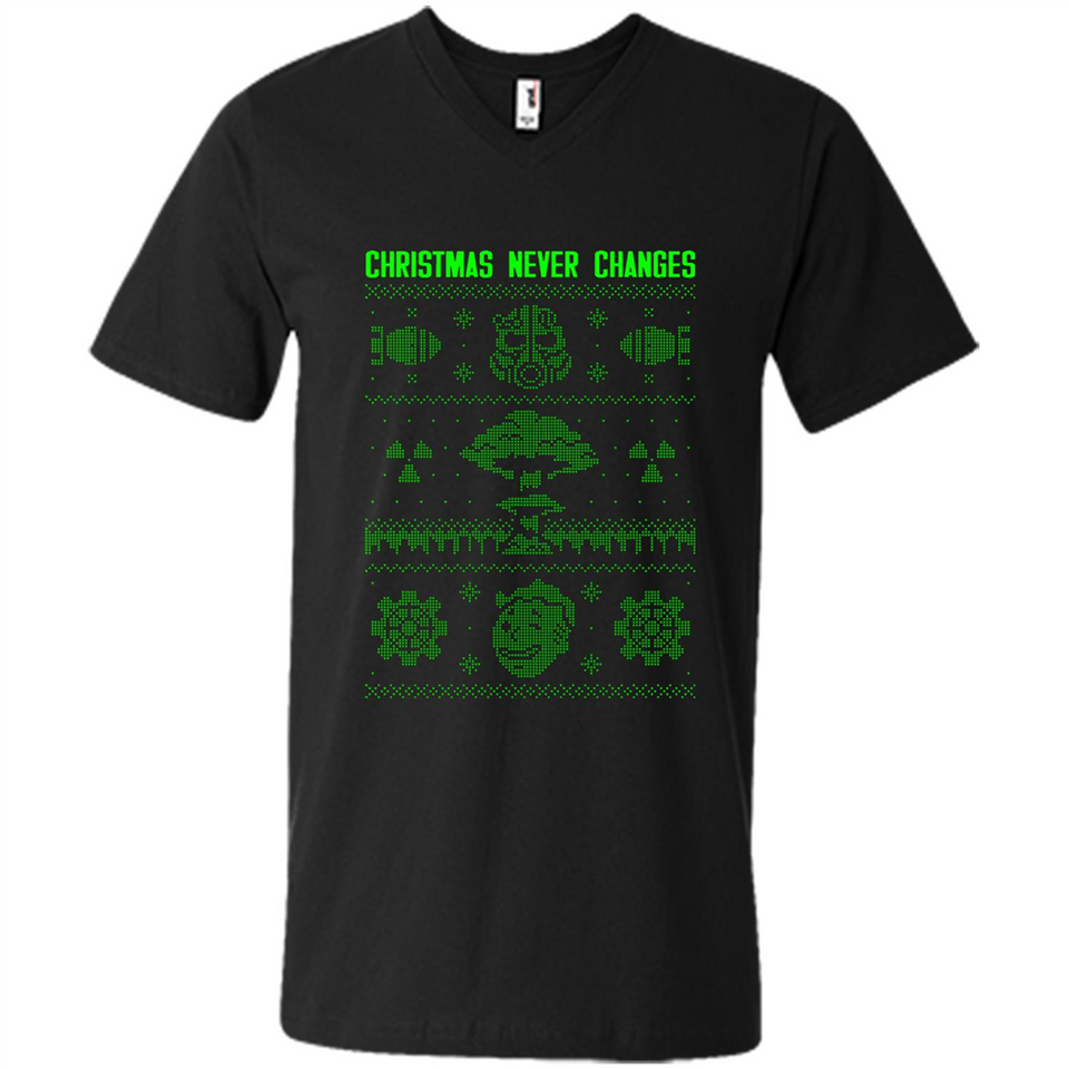 Christmas Ugly Sweater Christmas Never Changes Star Wars - Men's V-Neck