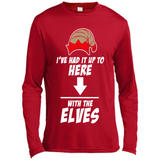 Ive Had It Up To Here With The Elves 1 - Canvas Long Sleeve T-Shirt