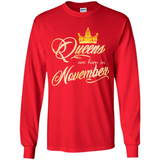 Queens Are Born In November Golden T-Shirt