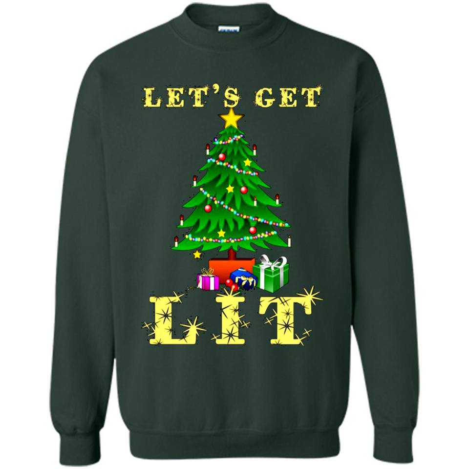 Let’s Get Lit Christmas Drinking sweater PINGPONG