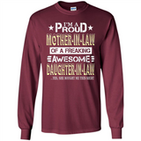I'm A Proud Mother In Law Of A Freaking Awesome Daughter - Long Sleeve T-Shirt