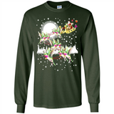 Hummingbird Santa Sleigh - Long Sleeve T-Shirt