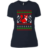 Christmas Ugly Sweater CUTE CATS UGLY CHRISTMAS SWEATERS - Ladies' Boyfriend T-Shirt