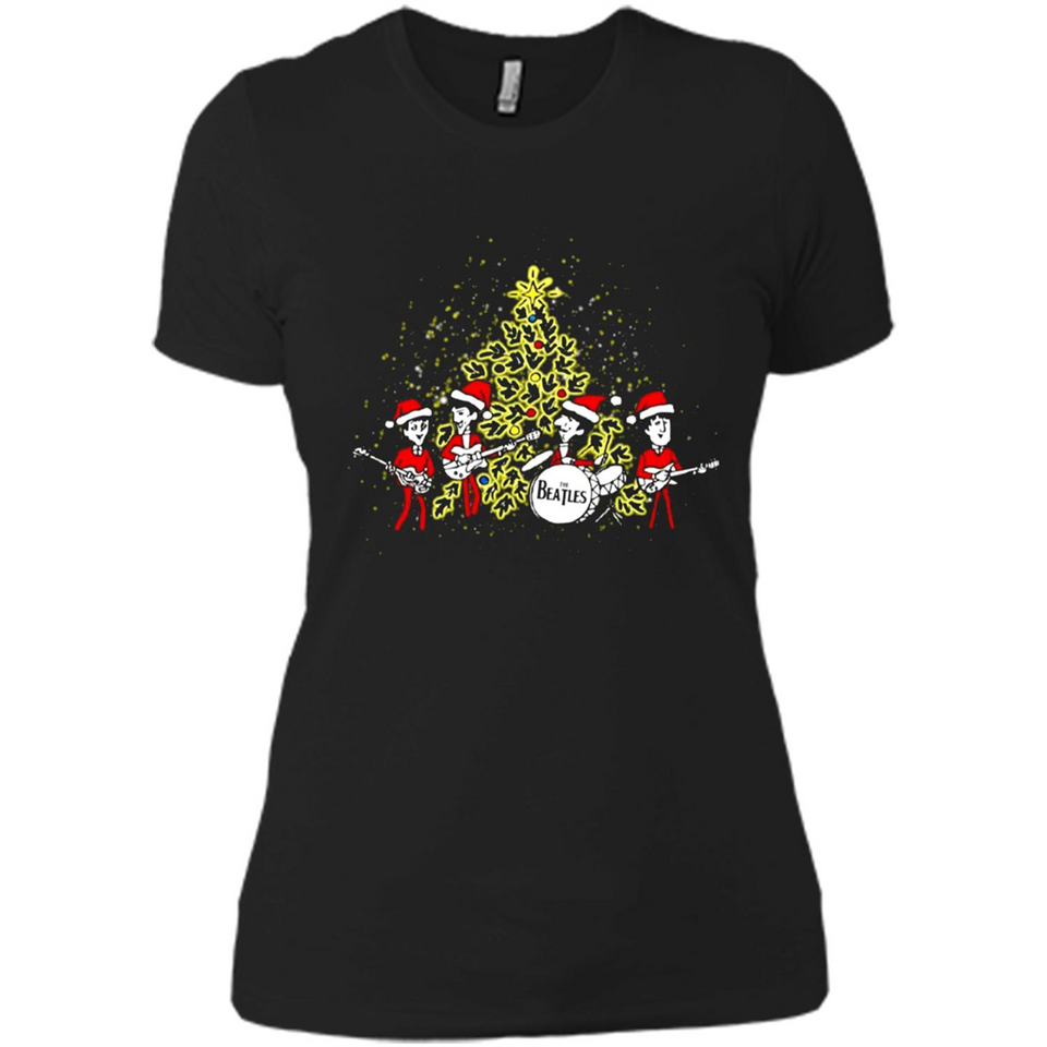 The Beatles chibi Christmas - Ladies' Boyfriend T-Shirt