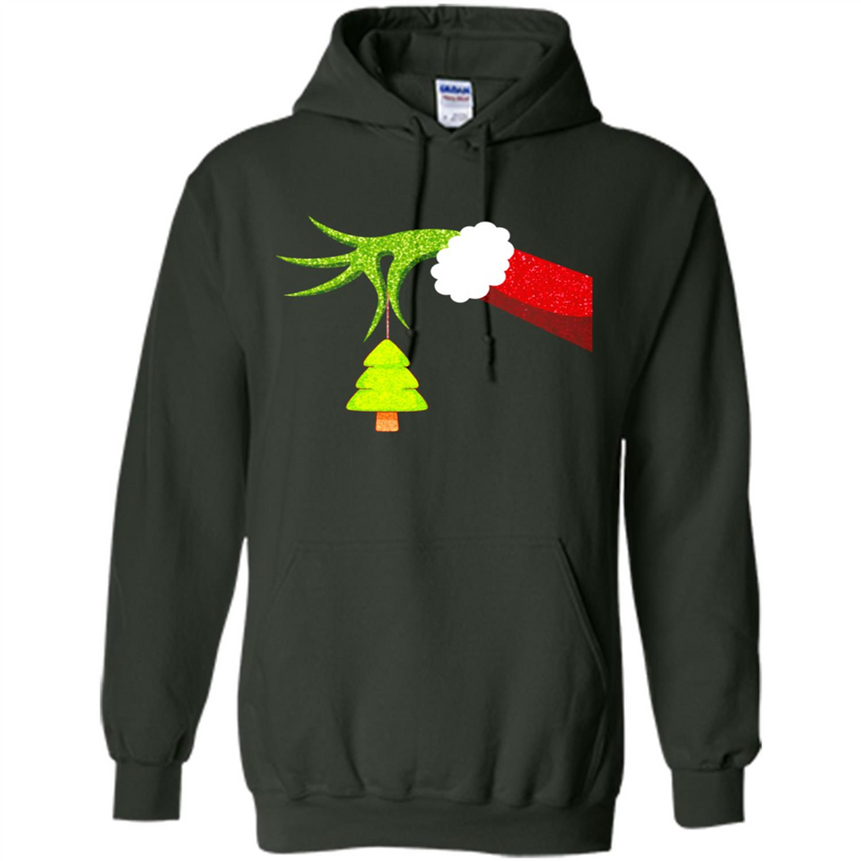 Funny Grinch Hand Holding Christmas Tree Ornament Christmas PING PONG