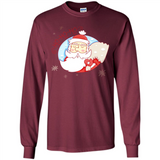 Cute Santa Claus Ho Ho Ho - Long Sleeve T-Shirt