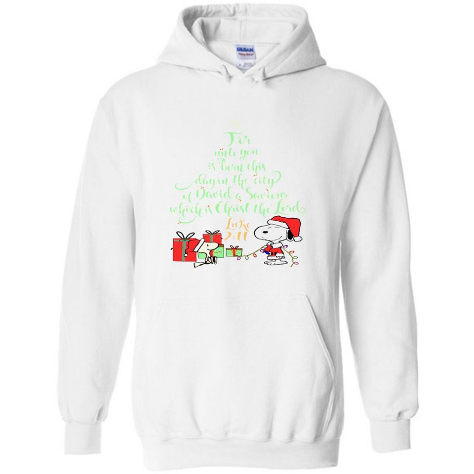 Snoopy Merry Christmas with Christmas tree T-Shirt - Hoodie