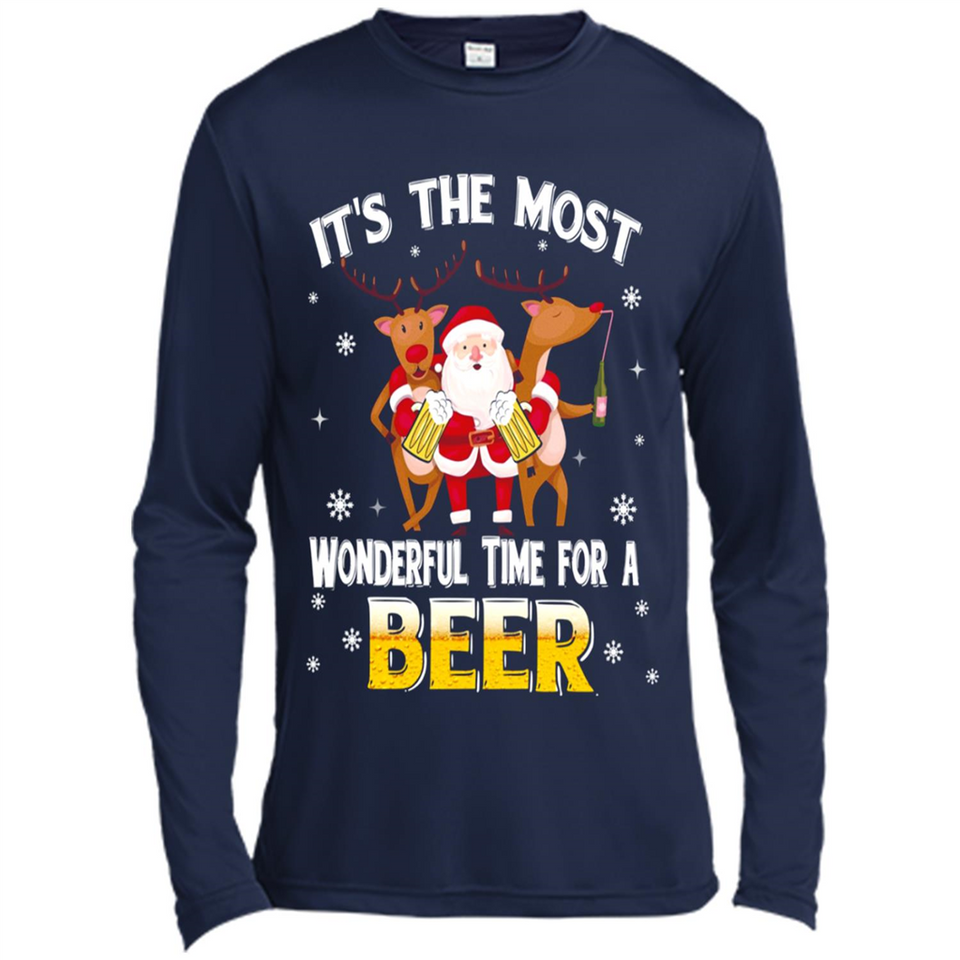 Its The Most Wonderful Time for a Beer - Canvas Long Sleeve T-Shirt