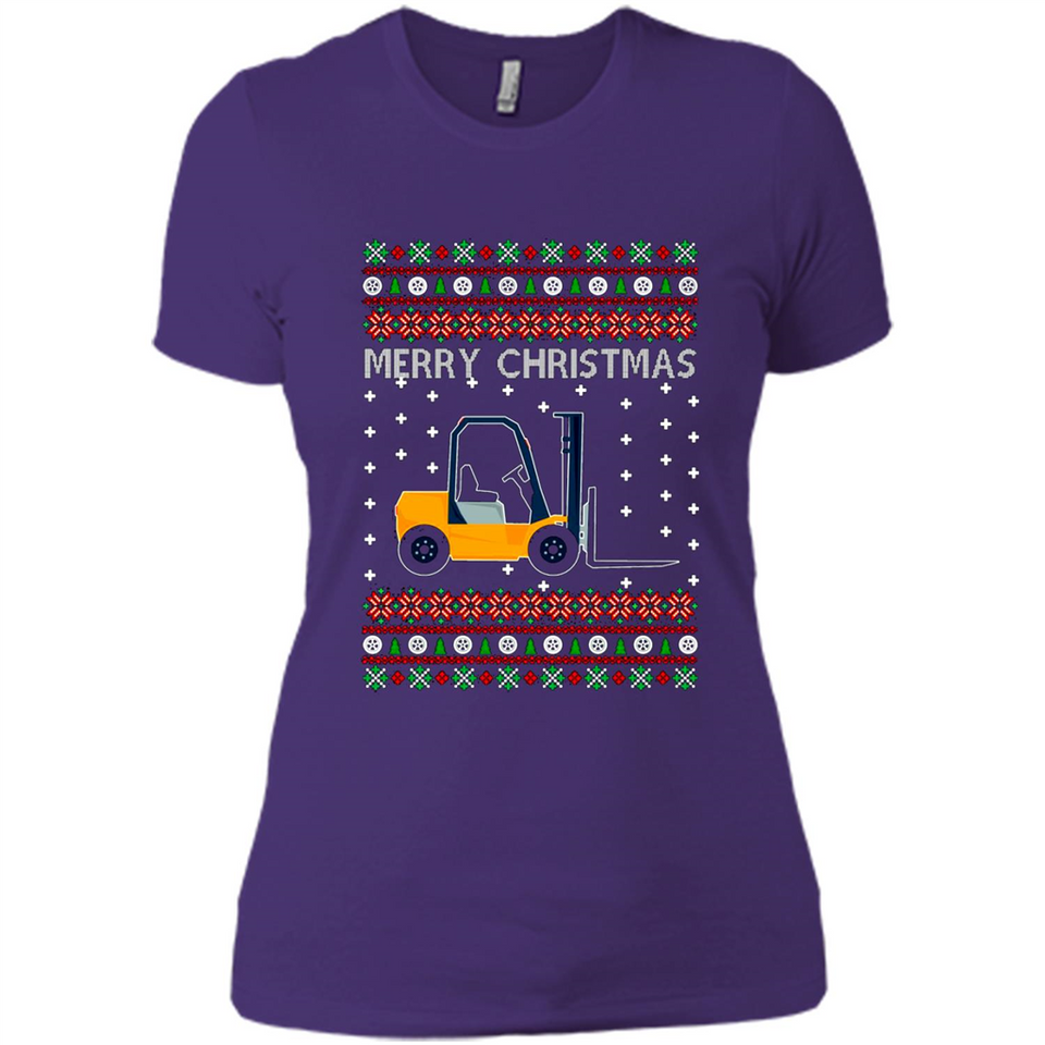 Merry Christmas Forklift ugly sweatshirt PINGPONG
