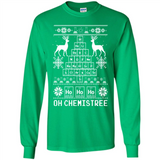 Oh Chemistry Tree Ugly Christmas Sweater - Long Sleeve T-Shirt