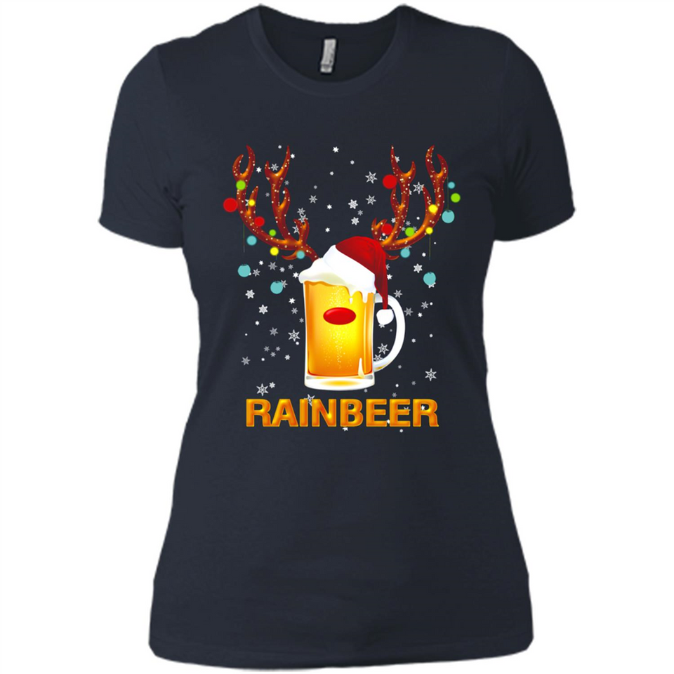 Rainbeer Funny Reindeer Beer Lover