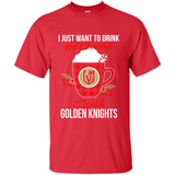 I Just Want To Drink Hot Chocolate & Watch Vegas Golden Knights Ugly Christmas Sweater PINGPONG