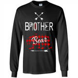 Brother Shirt Buffalo Plaid Family Camping Bear Tee - Long Sleeve T-Shirt