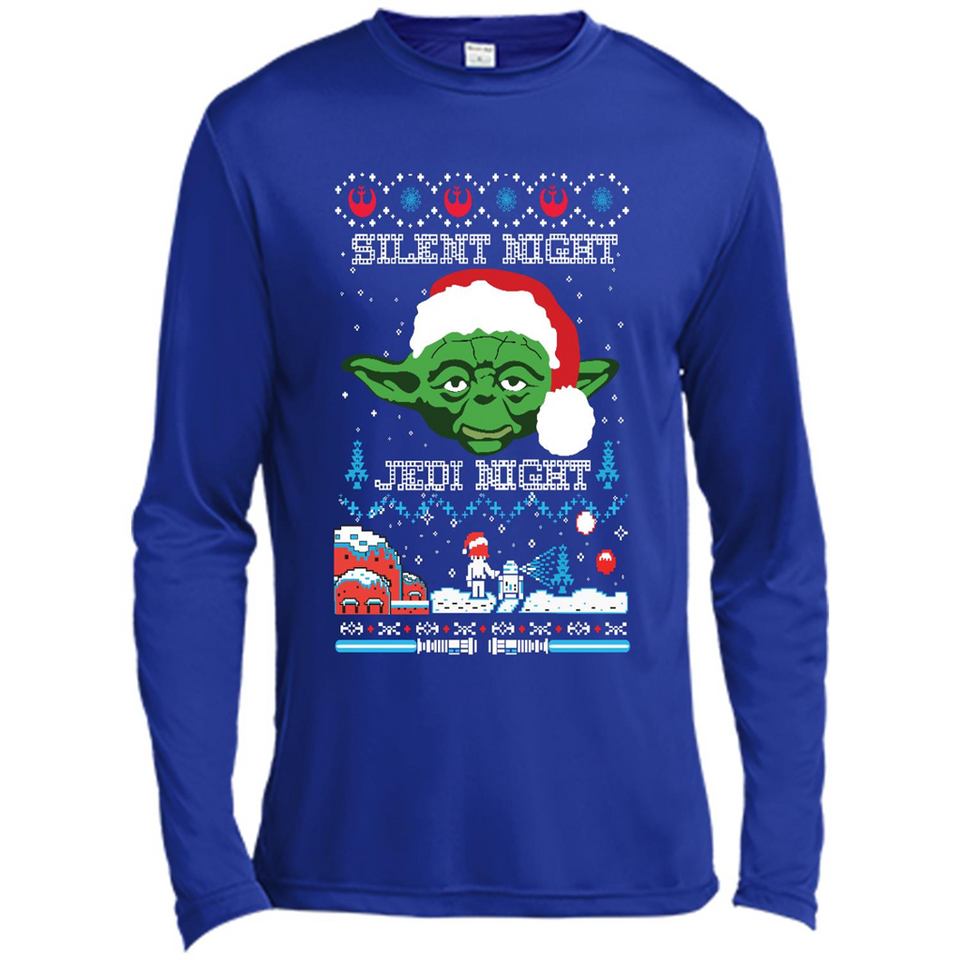 YODA SILENT NIGHT JEDI NIGHT CHRISTMAS UGLY SWEATER