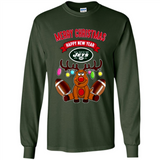 New York Jets NFL Reindeer Funny Merry Christmas And Happy New Year