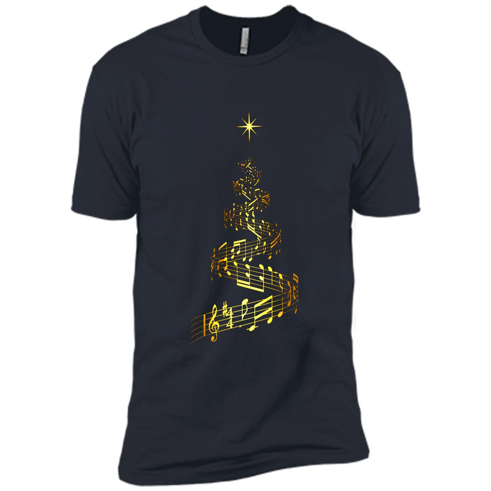Music Note Christmas Tree Xmas Music Lover Mug PINGPONG - Premium Short Sleeve T-Shirt