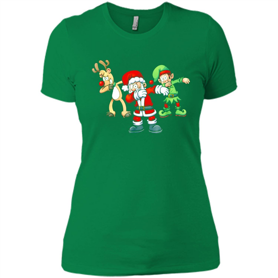 Dabbing Santa - Ladies' Boyfriend T-Shirt