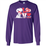 Snoopy loves NBA Atlanta Hawks - Long Sleeve T-Shirt