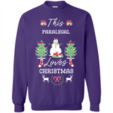 This Paralegal Loves Christmas Tree Shirt with Snowman