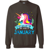 Unicorns are born in January Birthday Rainbow Gift Custom Ultra Cotton