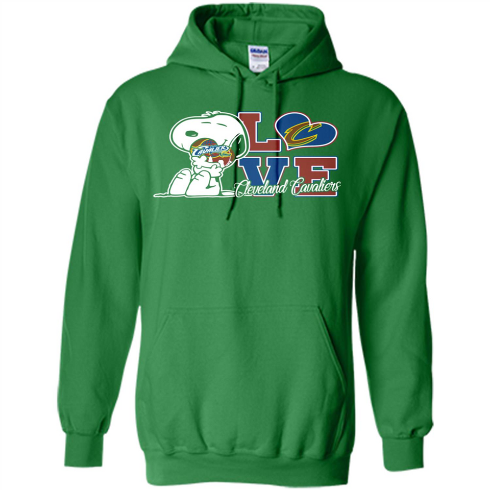 Snoopy loves NBA Cleveland Cavaliers - Hoodie