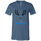 Busch Reinbeer Funny Beer Reindeer Christmas Sweatshirt - Canvas Unisex V-Neck