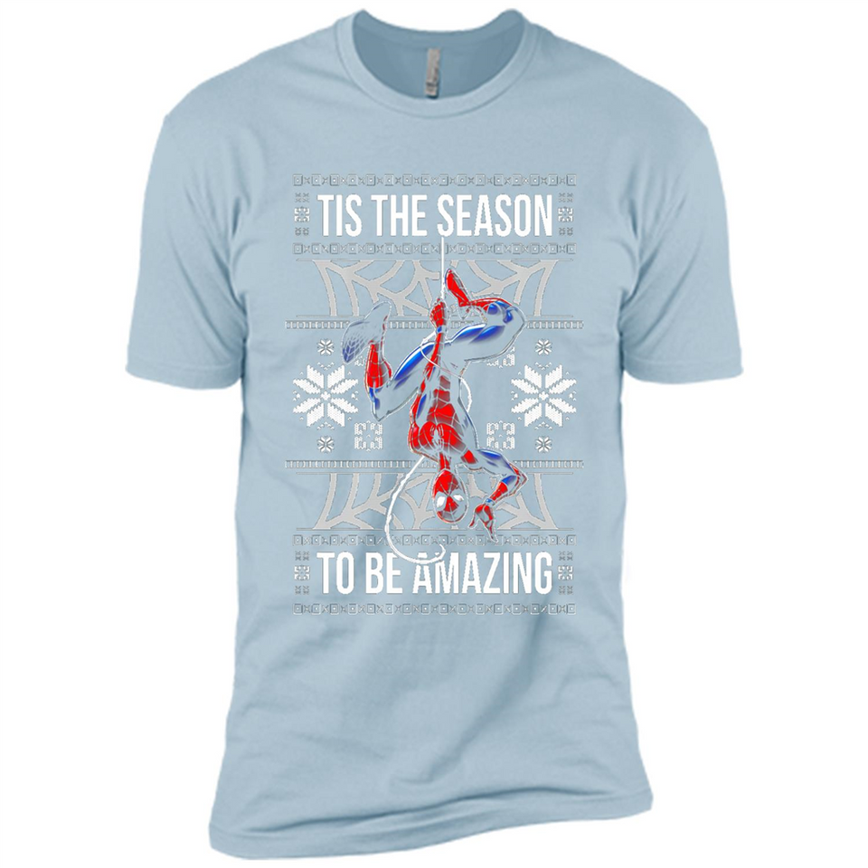 Marvel Spider Man Tis The Season To Be Amazing Ugly Christmas Mug PINGPONG - Premium Short Sleeve T-Shirt