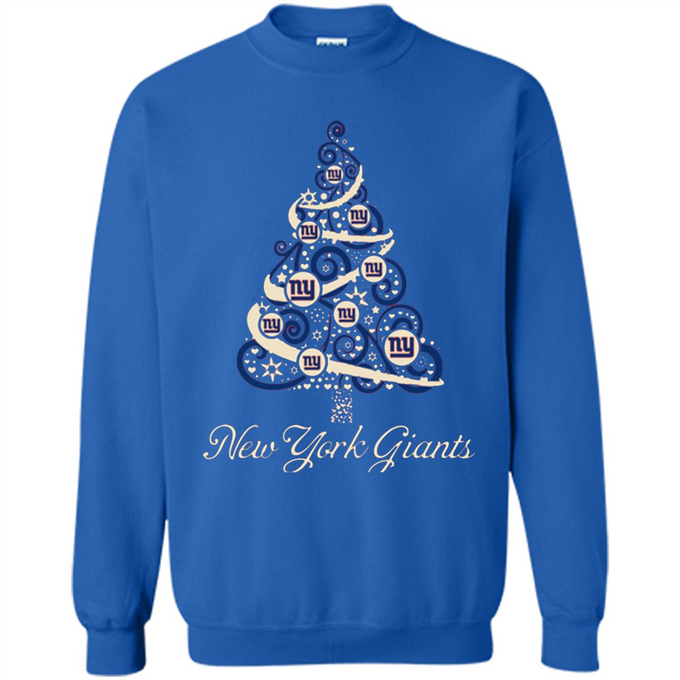 New York Giants NFL Football Team Logo Christmas Tree T-Shirt - Sweatshirt