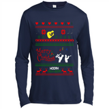 Music Ugly Christmas SweatShirt - Canvas Long Sleeve T-Shirt