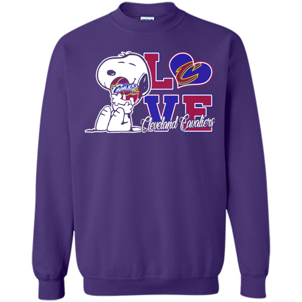 Snoopy loves NBA Cleveland Cavaliers - Sweatshirt