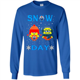 Snow Day Shirt For Edmonton Oilers Vs Minion Fans pingpong