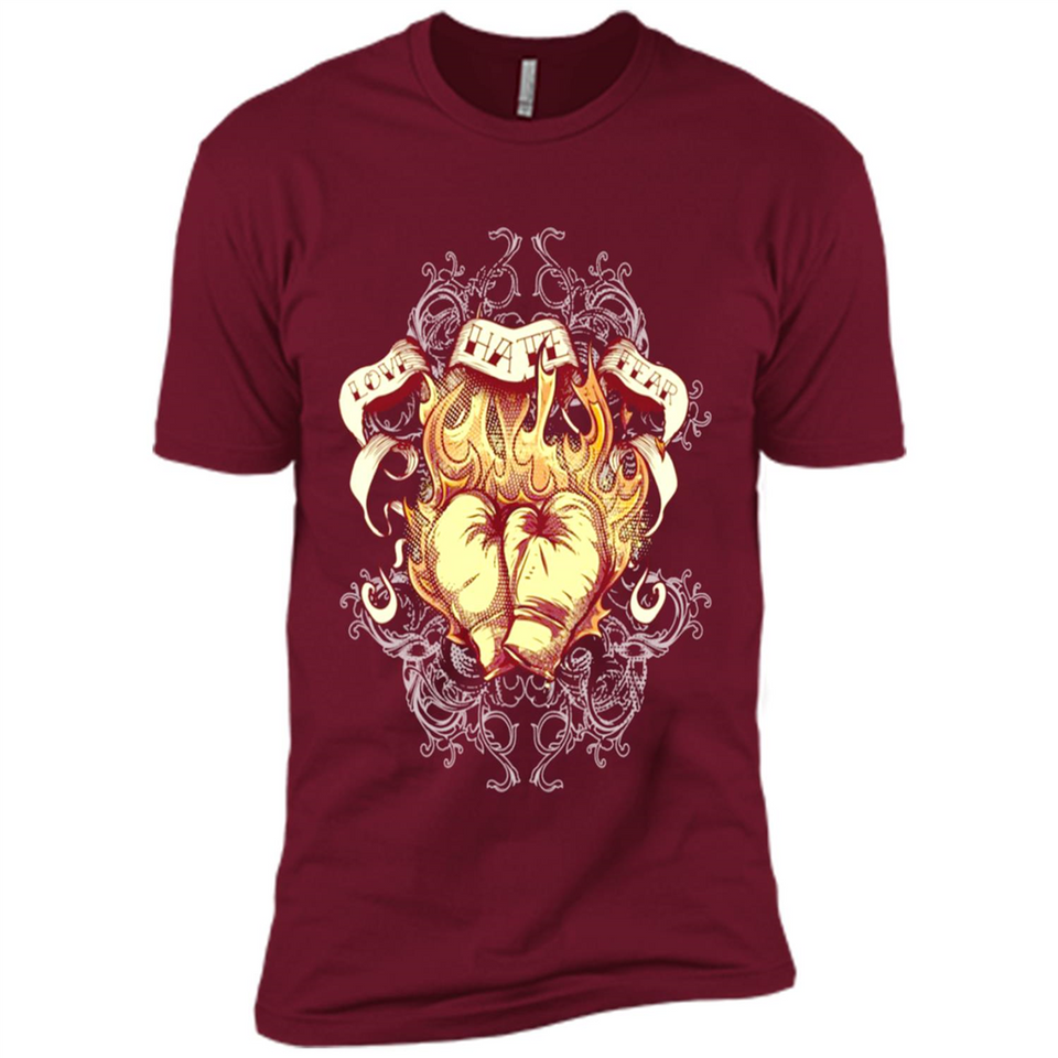 Love Hate Fear Boxing - Martial Art Fighting - Premium Short Sleeve T-Shirt