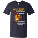 Know I'm on fire let me finish this weld shirt Sweatshirt - Men's V-Neck